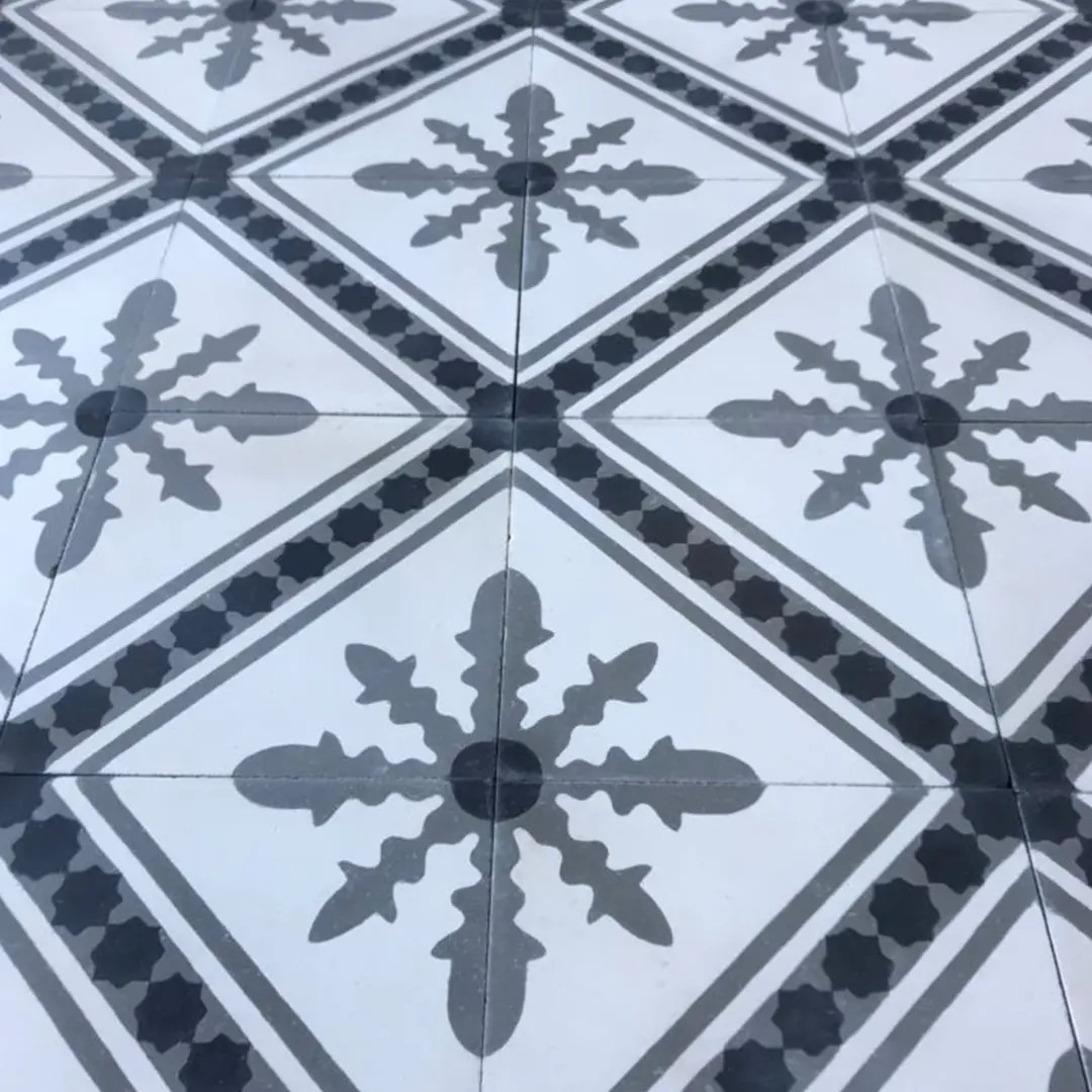 Carreaux de ciment - motif flocon