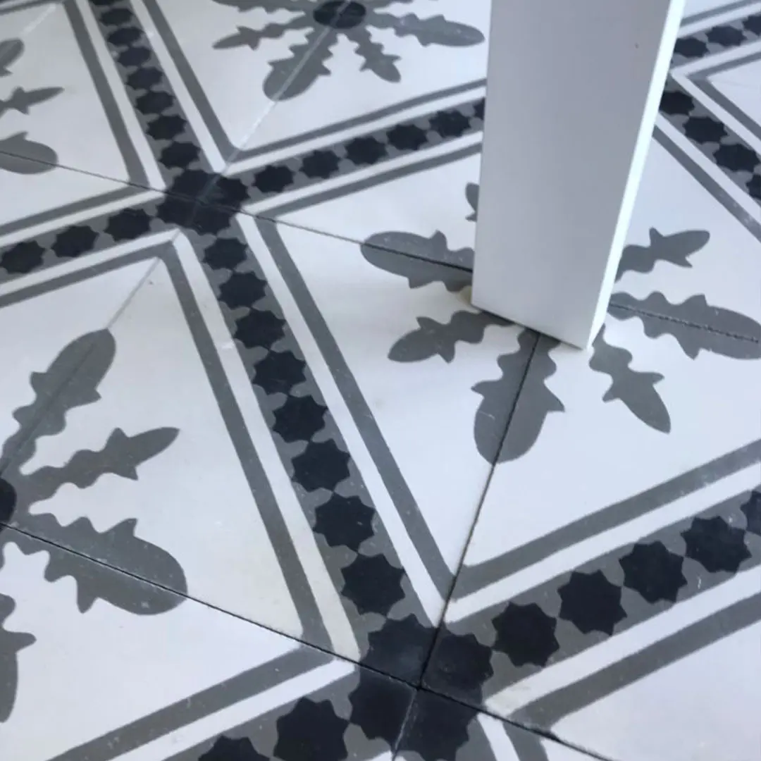 Carreaux de ciment - motif flocon