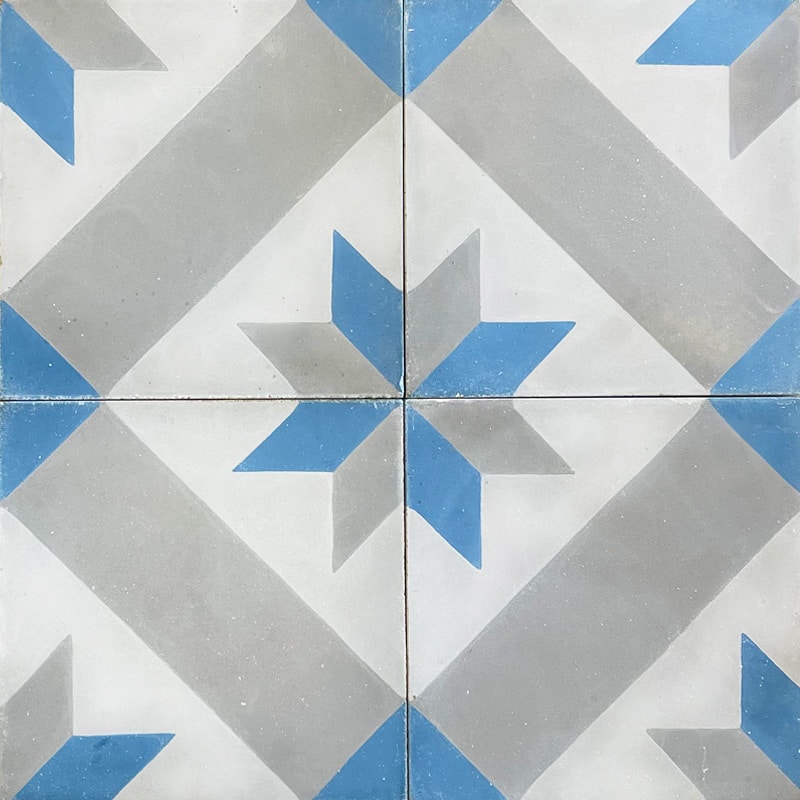 carreau ciment motif etoile