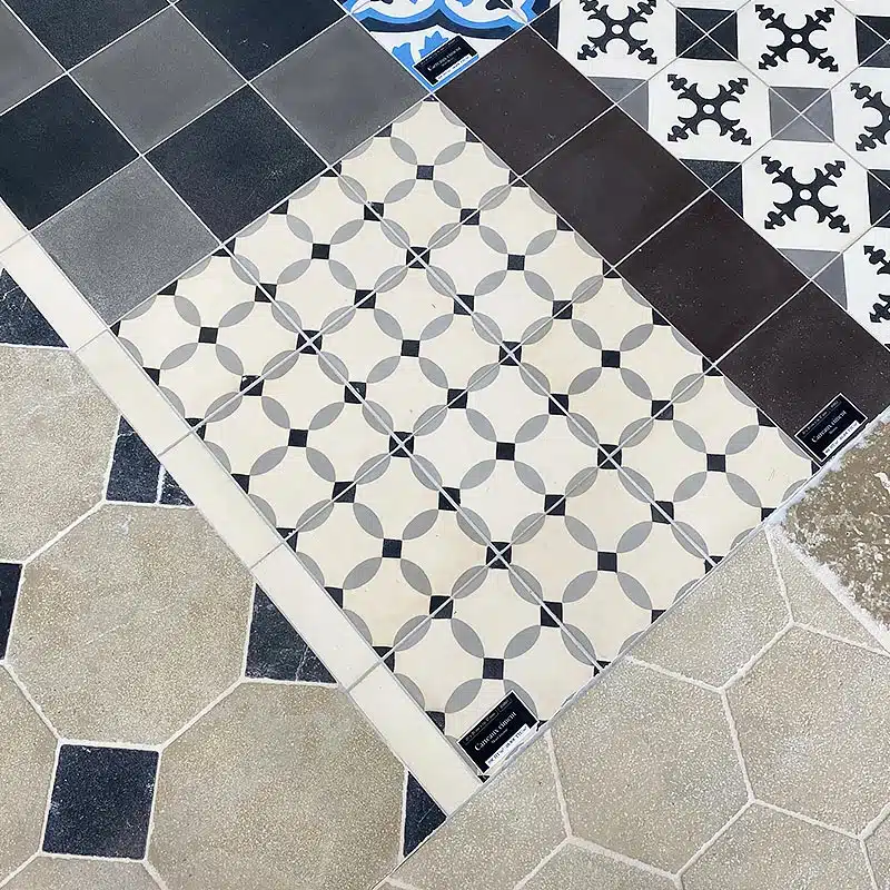 Carreaux de ciment - motif losange
