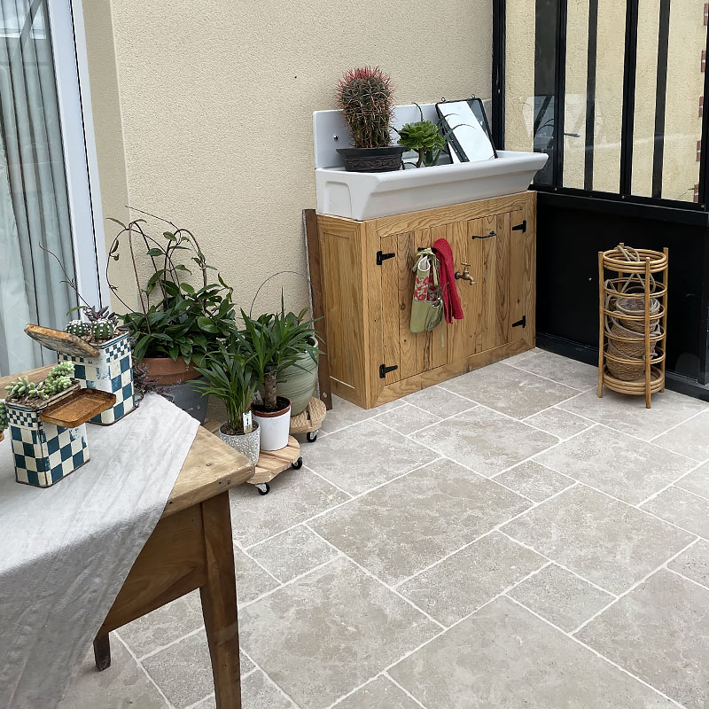 Dallage Argos beige - vieilli