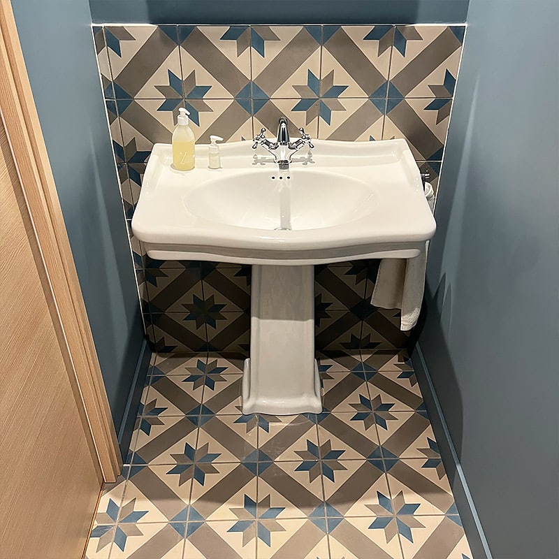 Carreaux de ciment - motif étoile
