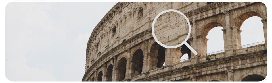 Zoom sur le Travertin du Colisée à Rome Origine du travertin le Colisée à Rome