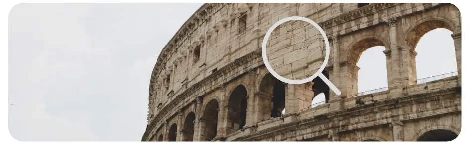 Zoom sur le Travertin du Colisée à Rome Origine du travertin le Colisée à Rome