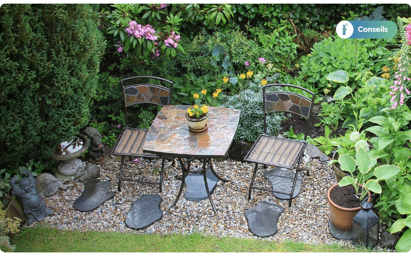 conseils : comment poser des piquets de schiste installer des pas japonais
