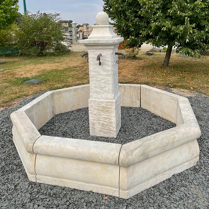 Fontaine Patrimoine octogone ⌀280cm- rustique