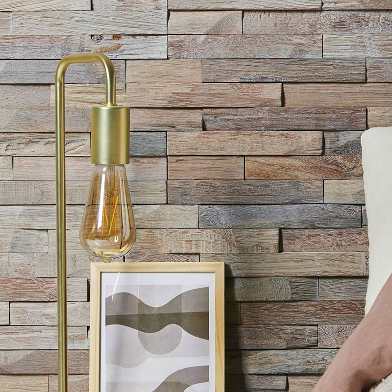Mur en plaquette de parement en bois Beach