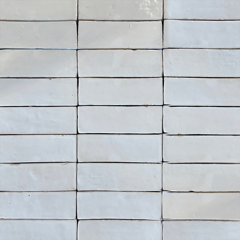 Bejmat marocain Blanc Neige - 4,7 x 14,5 cm