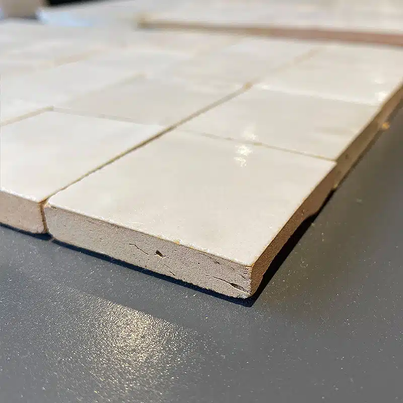 Zellige marocain Blanc Fes - 5 x 5 cm