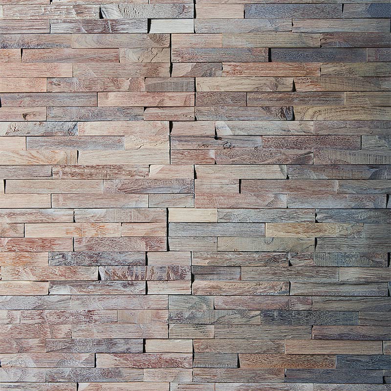 Mur en plaquette de parement en bois Beach
