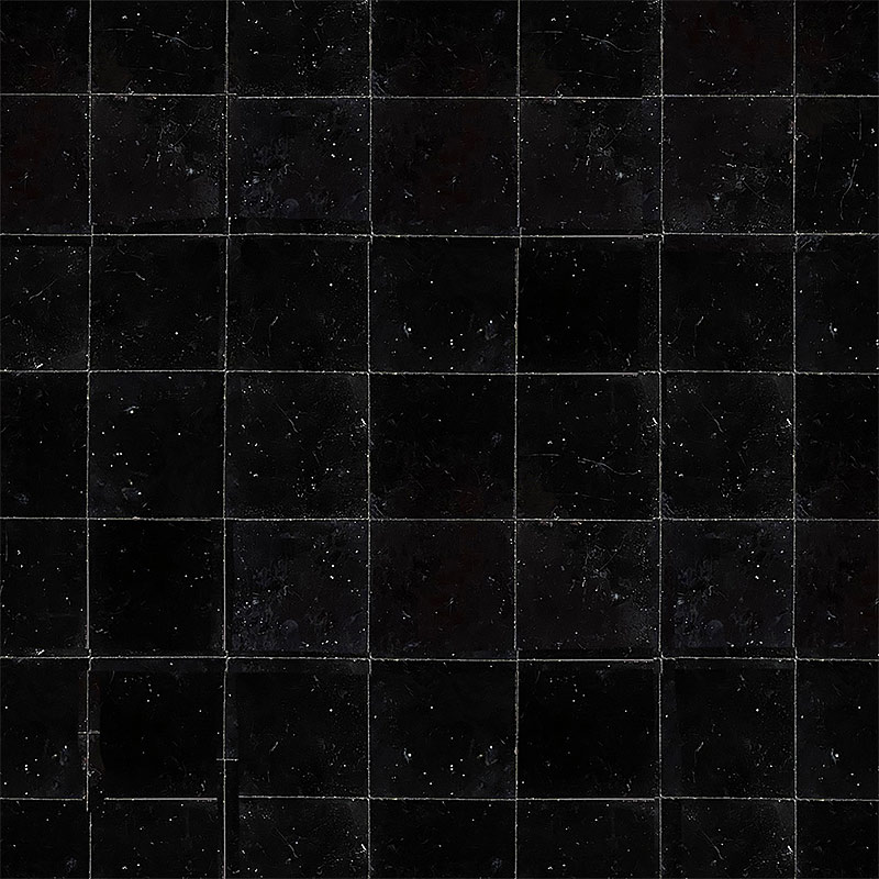 Zellige marocain Noir - 5 x 5 cm