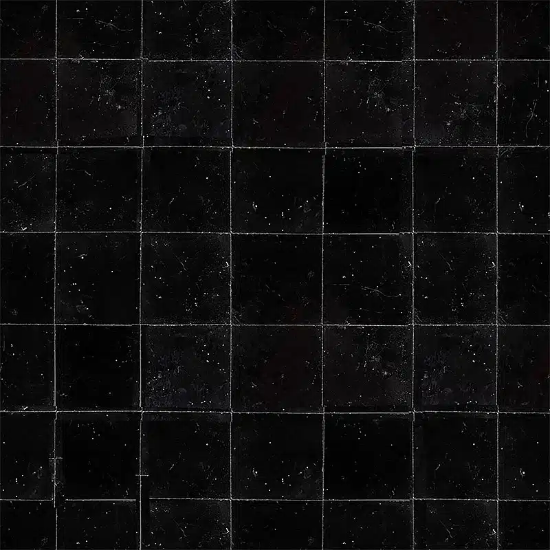 Zellige marocain Noir - 5 x 5 cm