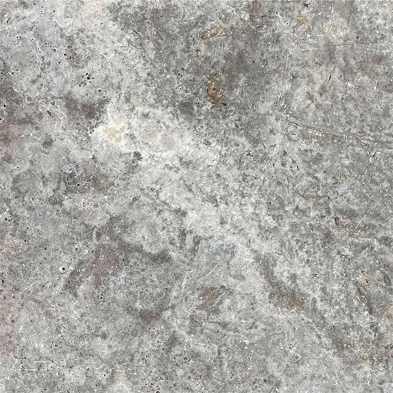 Angle Travertin Gris 1er choix - vieilli