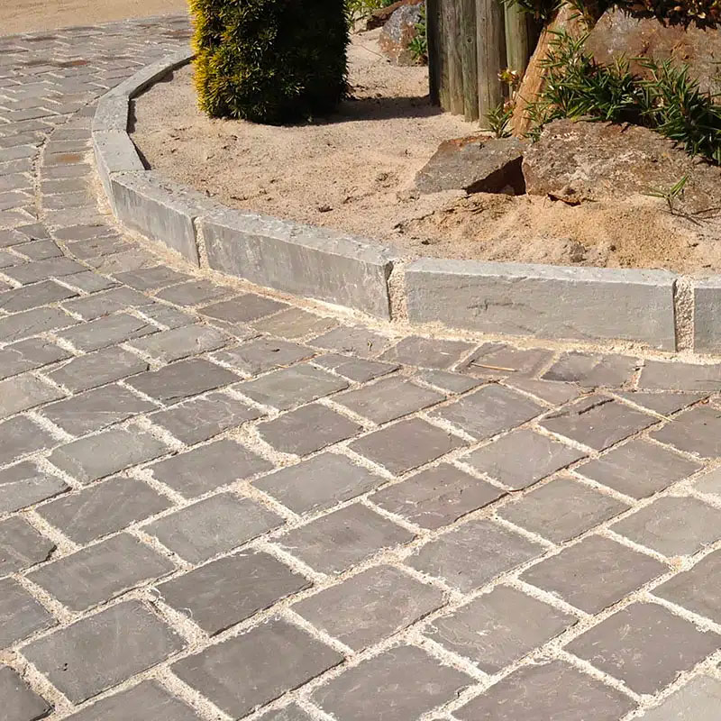 Bordure Grès Kandla Gris - clivé