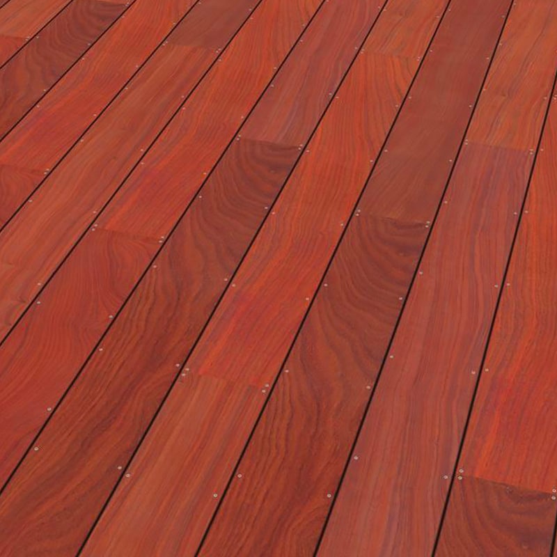 Exemple de pose de terrasse Padouk