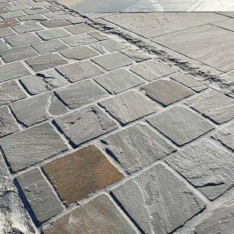 Pavés Grès Kandla Gris - clivé