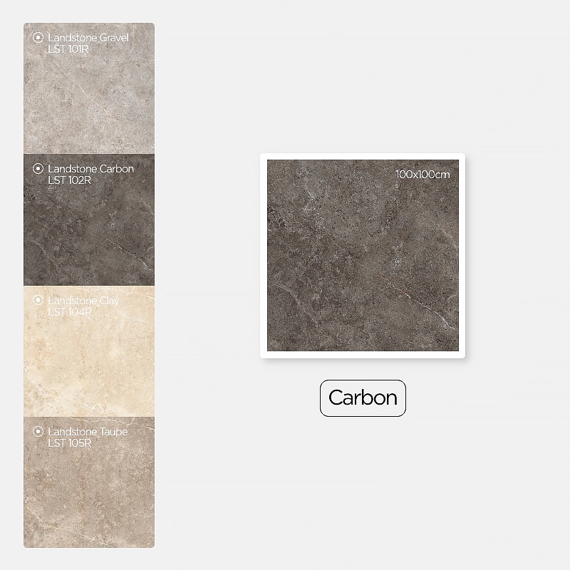 Grès cérame Landstone Carbon
